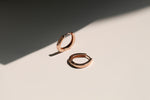 Zalmonah Rose gold hoop earrings